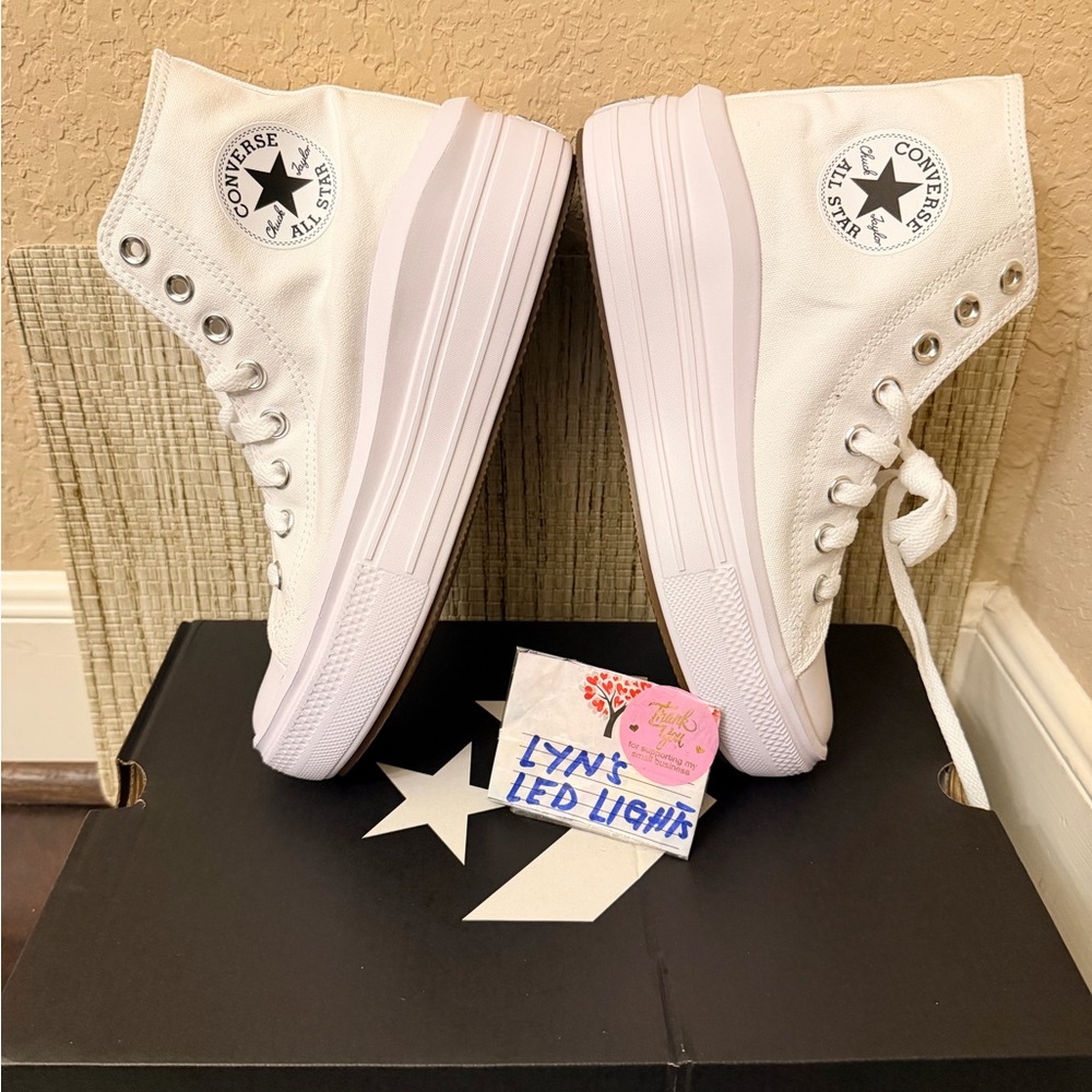Converse White High-Top Sneakers